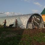 Арочный бескаркасный неутепленный ангар в г. Уфе из металлоконструкций по выгодной цене фото 3